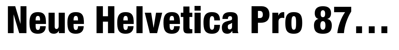 Neue Helvetica Pro 87 Condensed Heavy